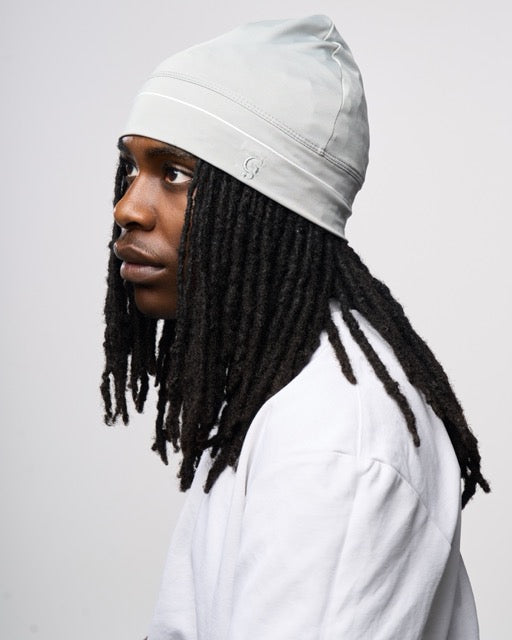Satin-lined skull cap- Ash worn