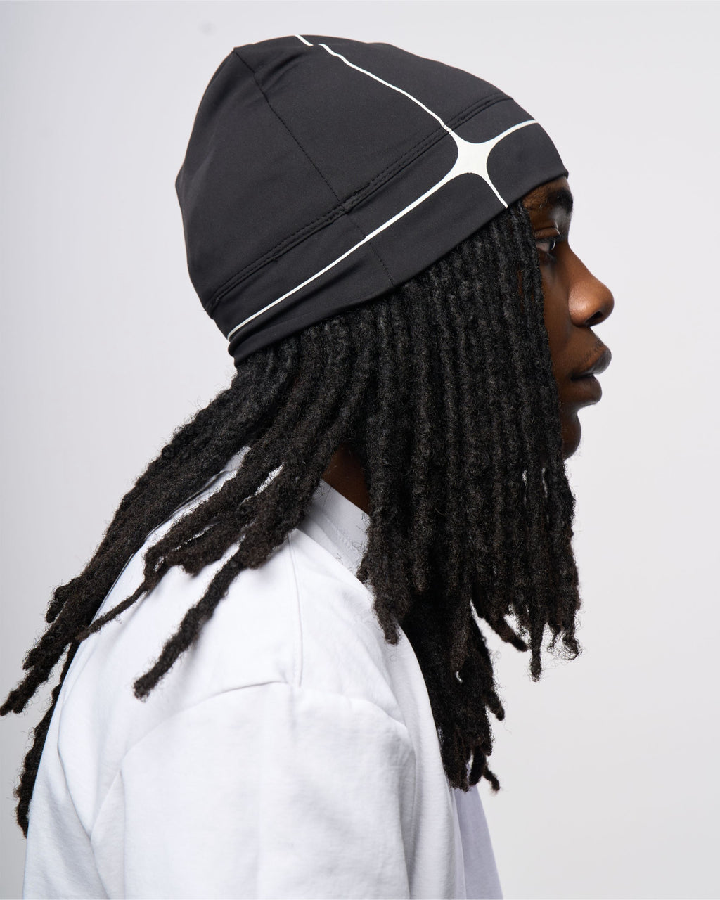 Satin-lined skull cap - Jet