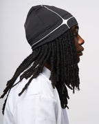 Satin-lined skull cap - Jet